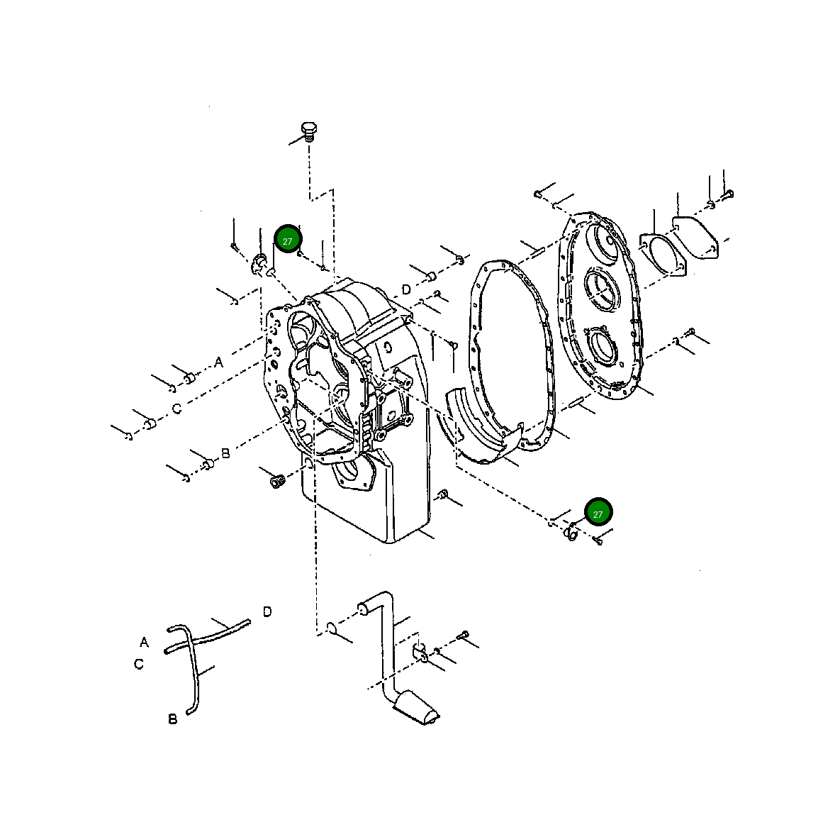 Кольцо уплотнительное (O-Ring) 1440 510 H1 Komatsu