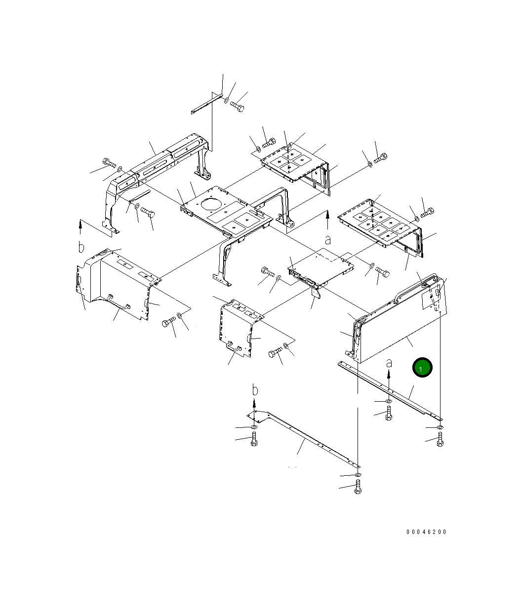 Крышка 209-54-41122  Komatsu