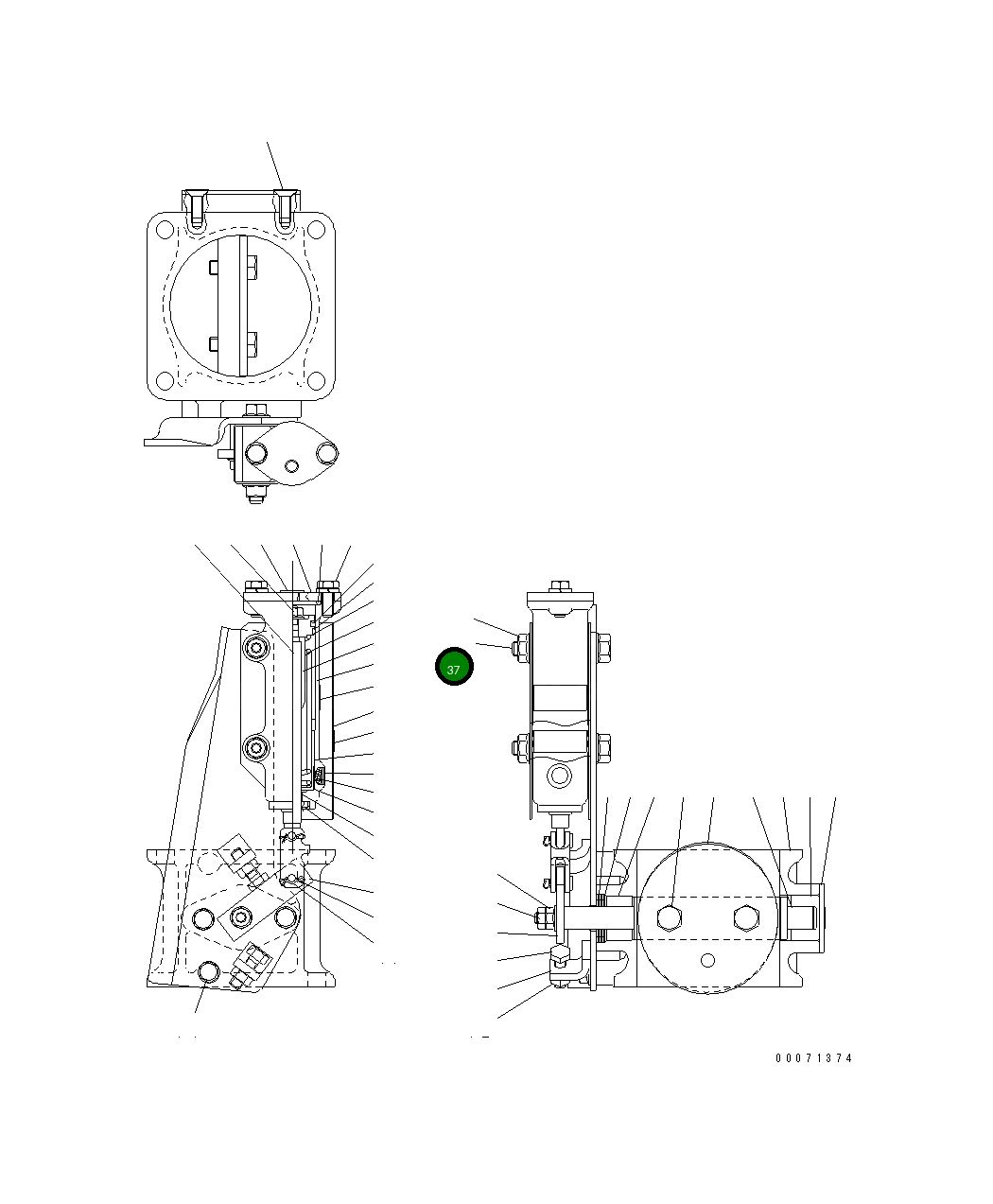 Болт MY1105-0166 Komatsu