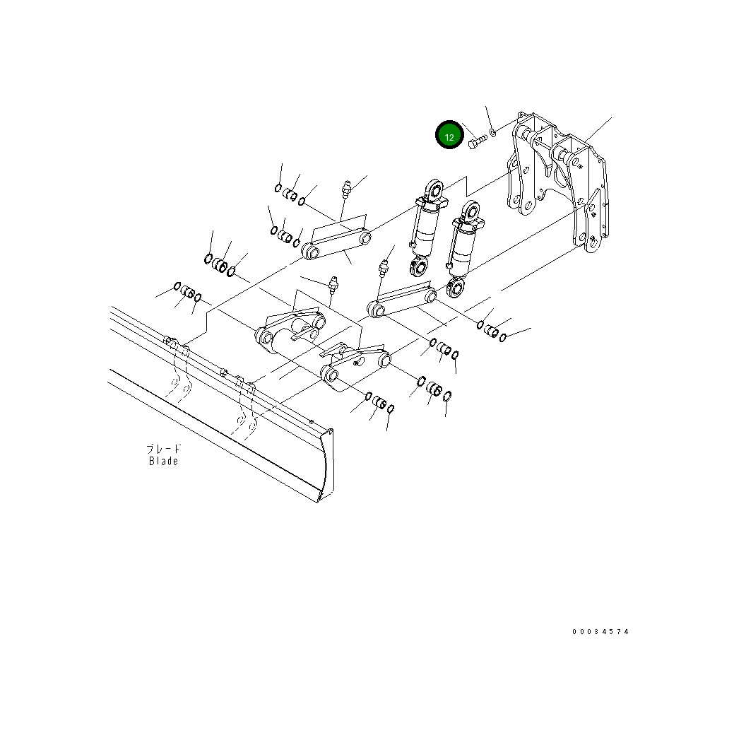 Болт 01010-B2060 Komatsu