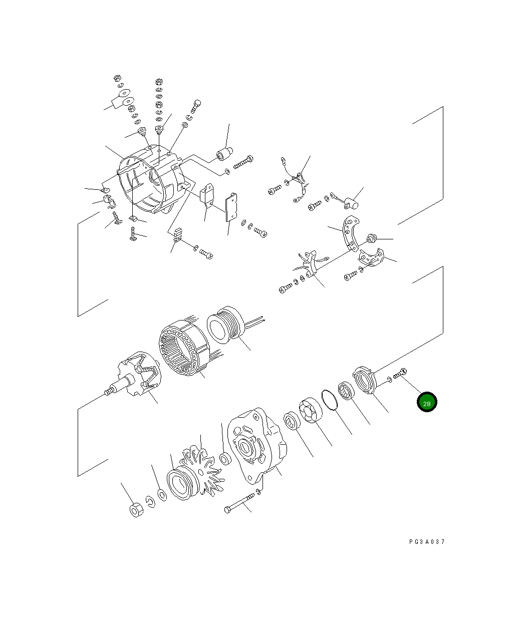 Болт SD5010-21500X0 Komatsu