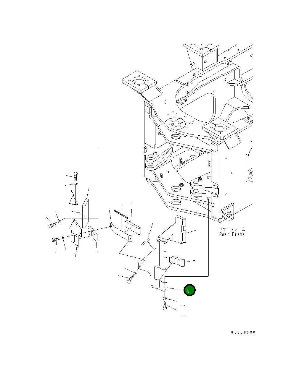 Крышка 421-46-44281  Komatsu