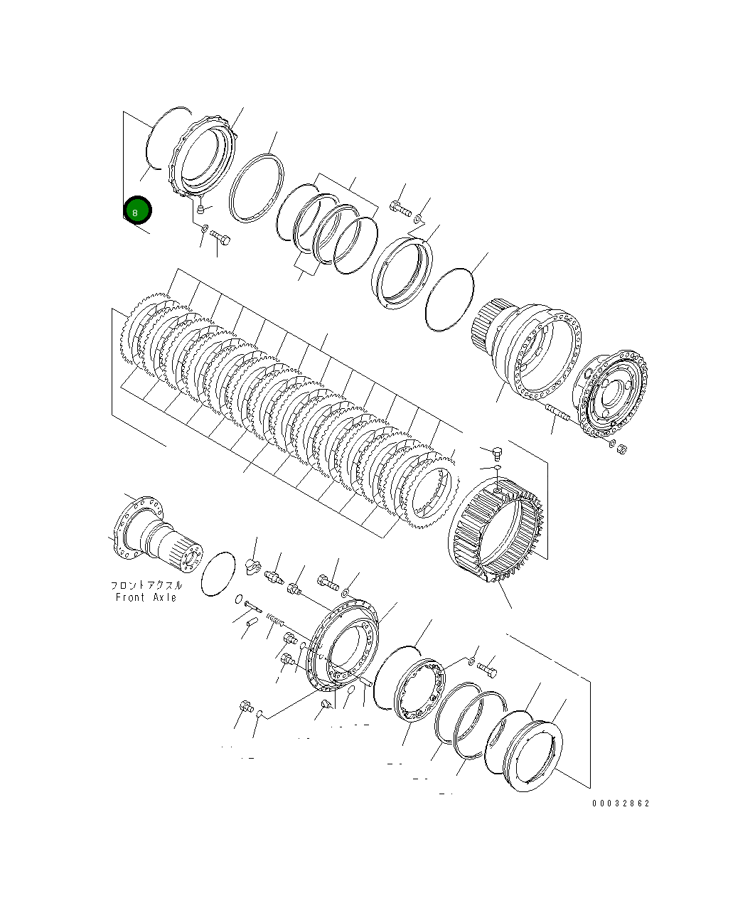 Кольцо уплотнительное (O-Ring) 07000-A5500 Komatsu