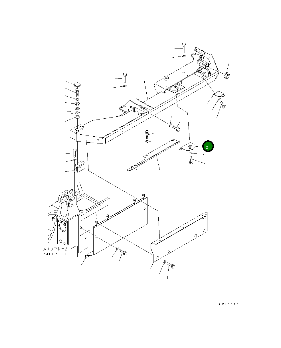 Крышка 134-54-63131  Komatsu