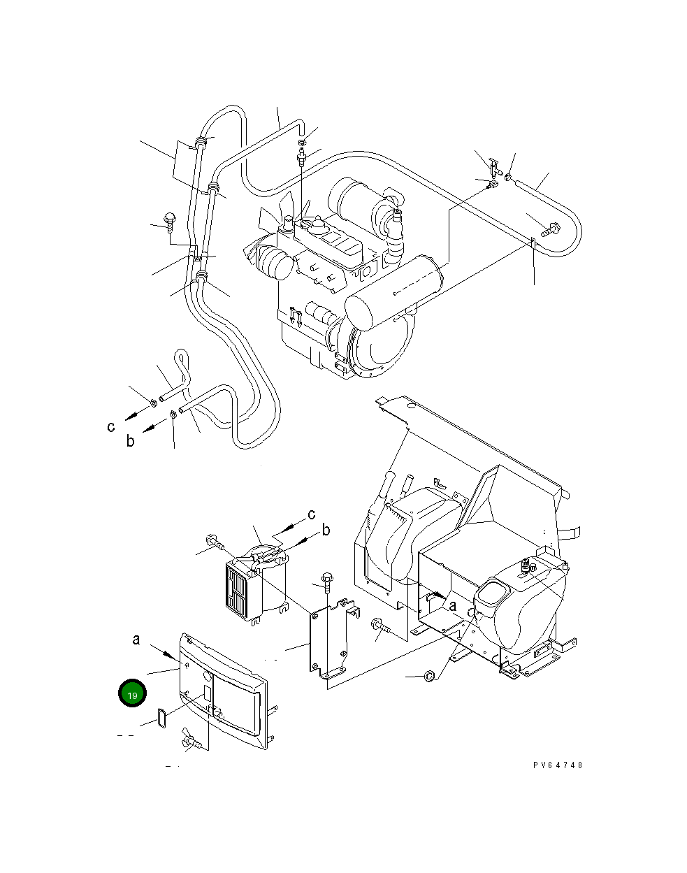 Крышка 22F-977-1150 Komatsu