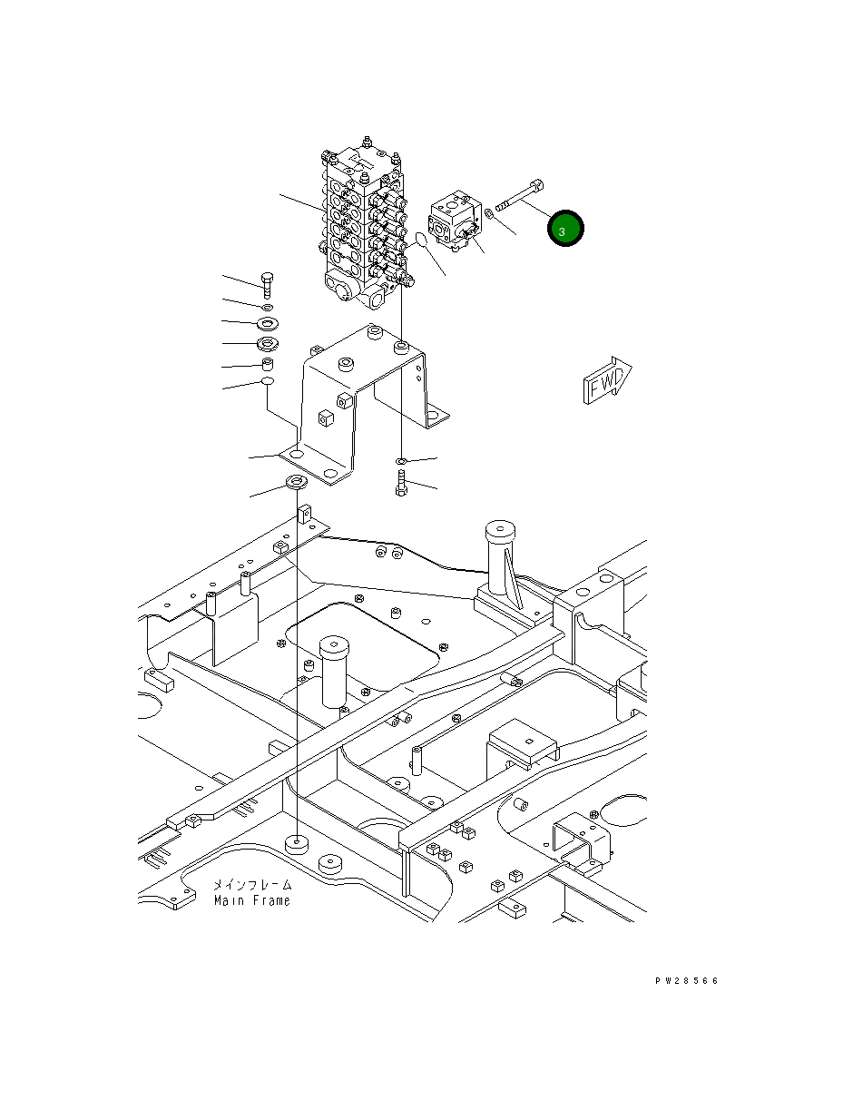 Болт 708-27-12560 Komatsu