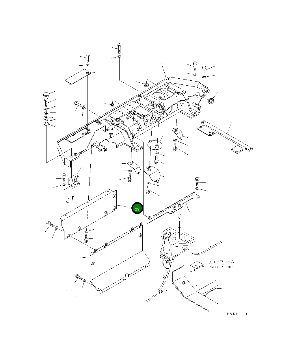 Крышка 134-54-63250  Komatsu