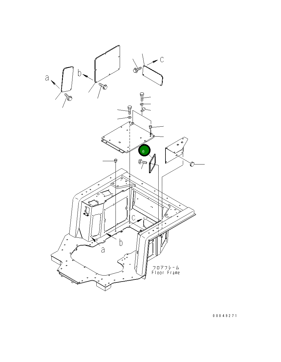 Крышка 195-54-74360  Komatsu