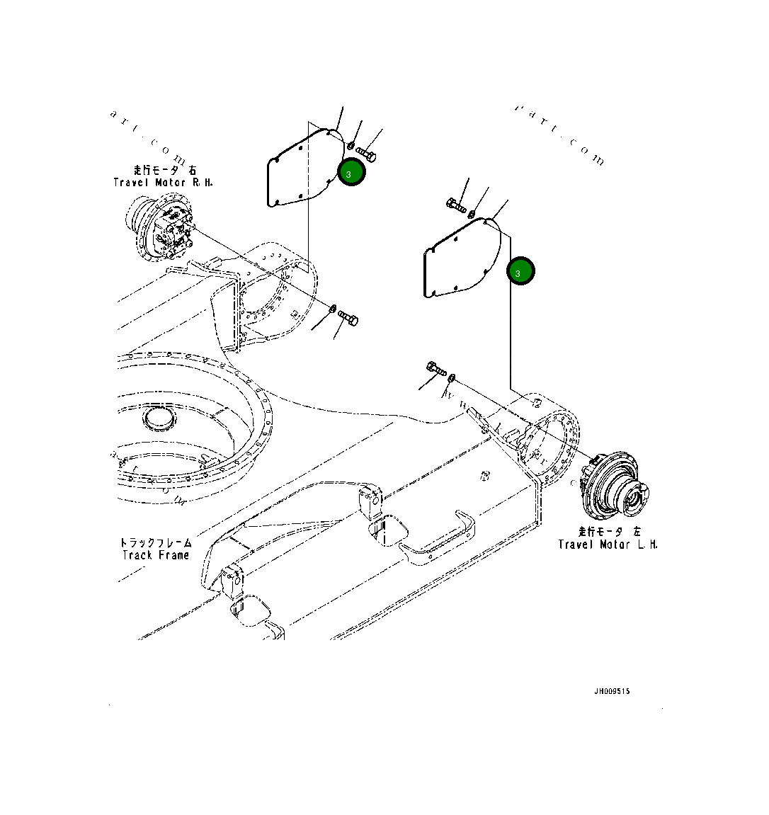 Крышка 20Y-30-B2461 Komatsu