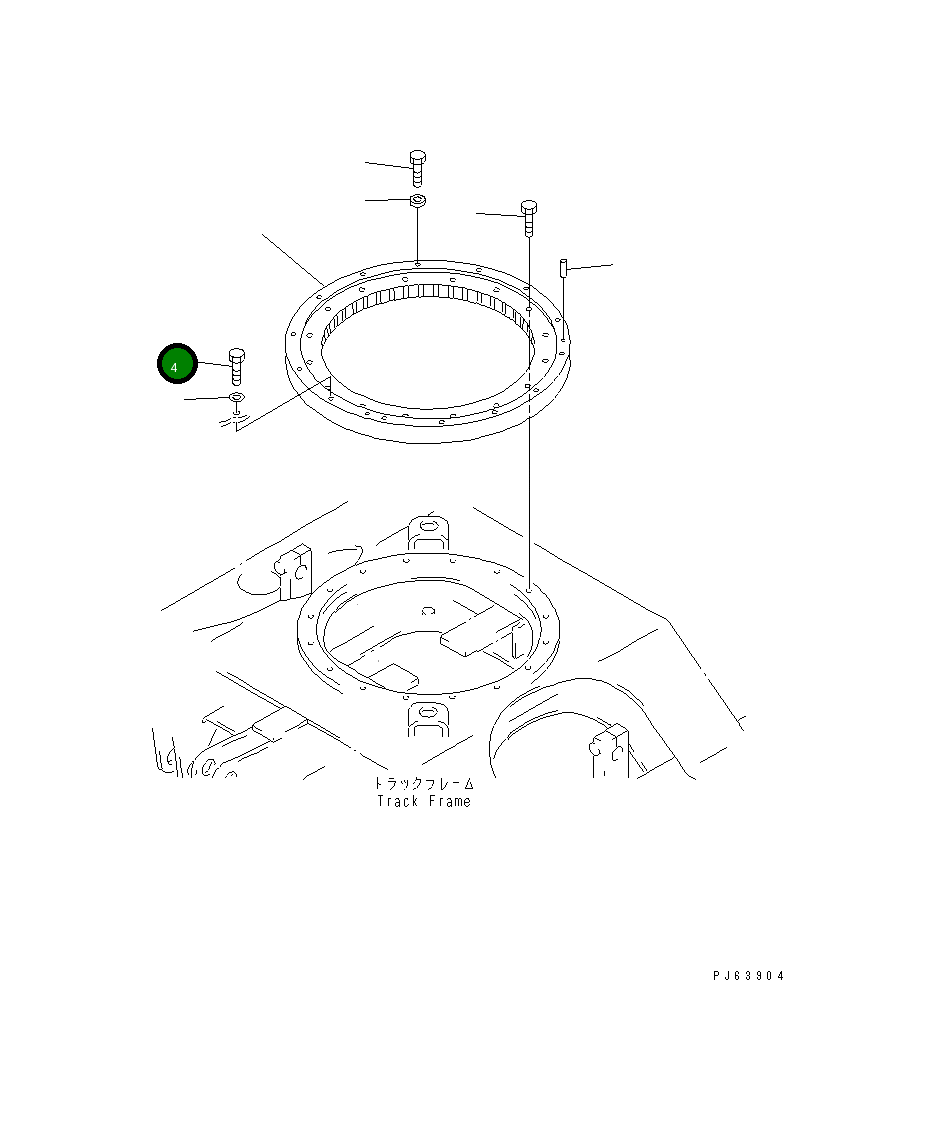 Болт 01010-A1265 Komatsu
