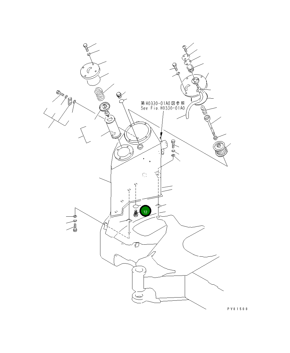 Кольцо уплотнительное (O-Ring) YM24341-000300 Komatsu
