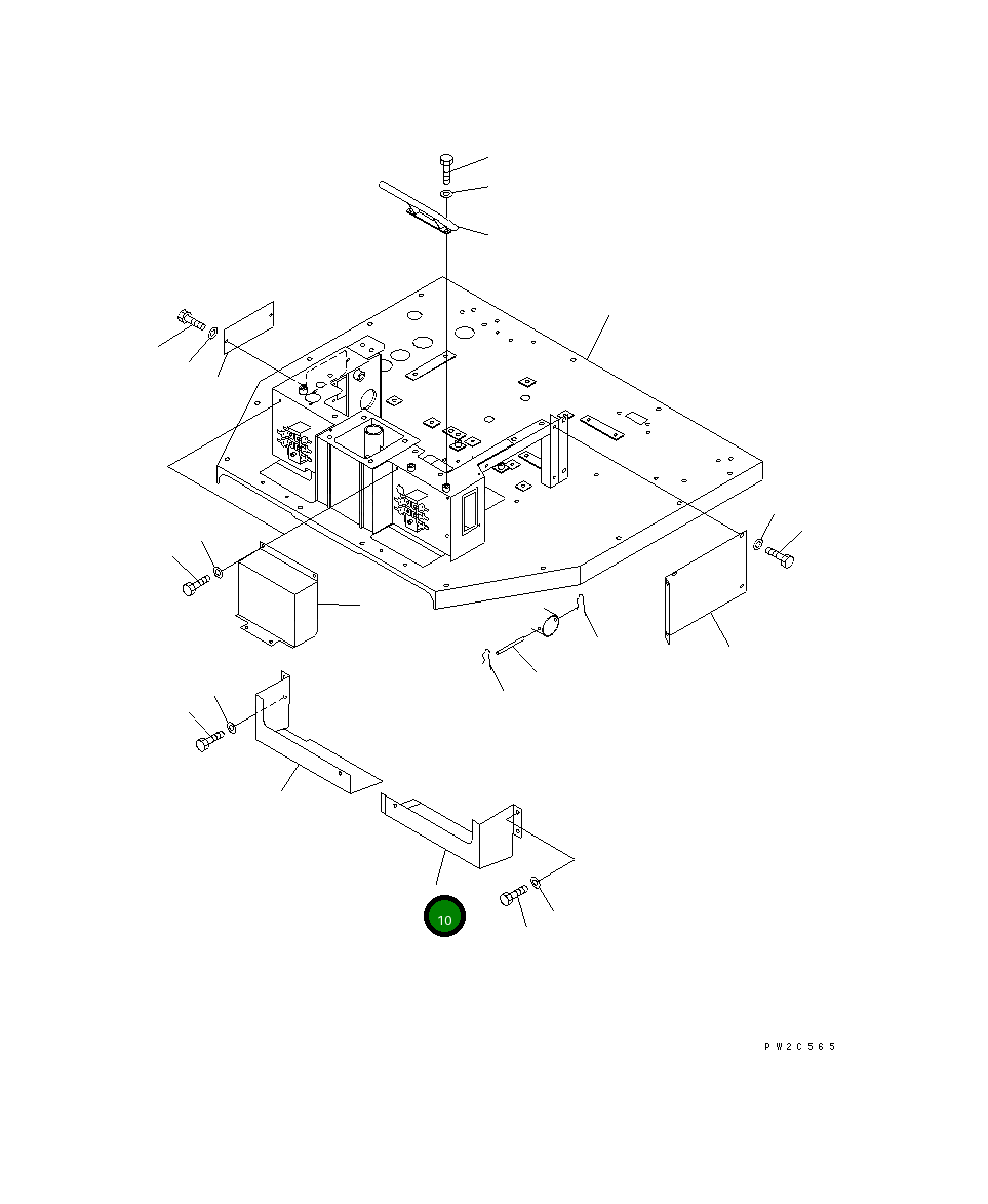 Крышка 234-54-53821  Komatsu