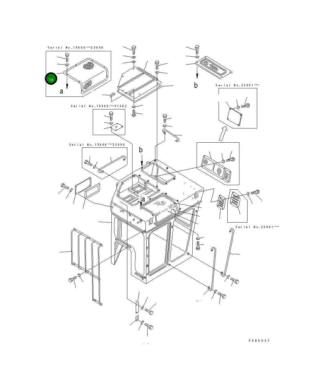 Крышка 176-911-2431 Komatsu