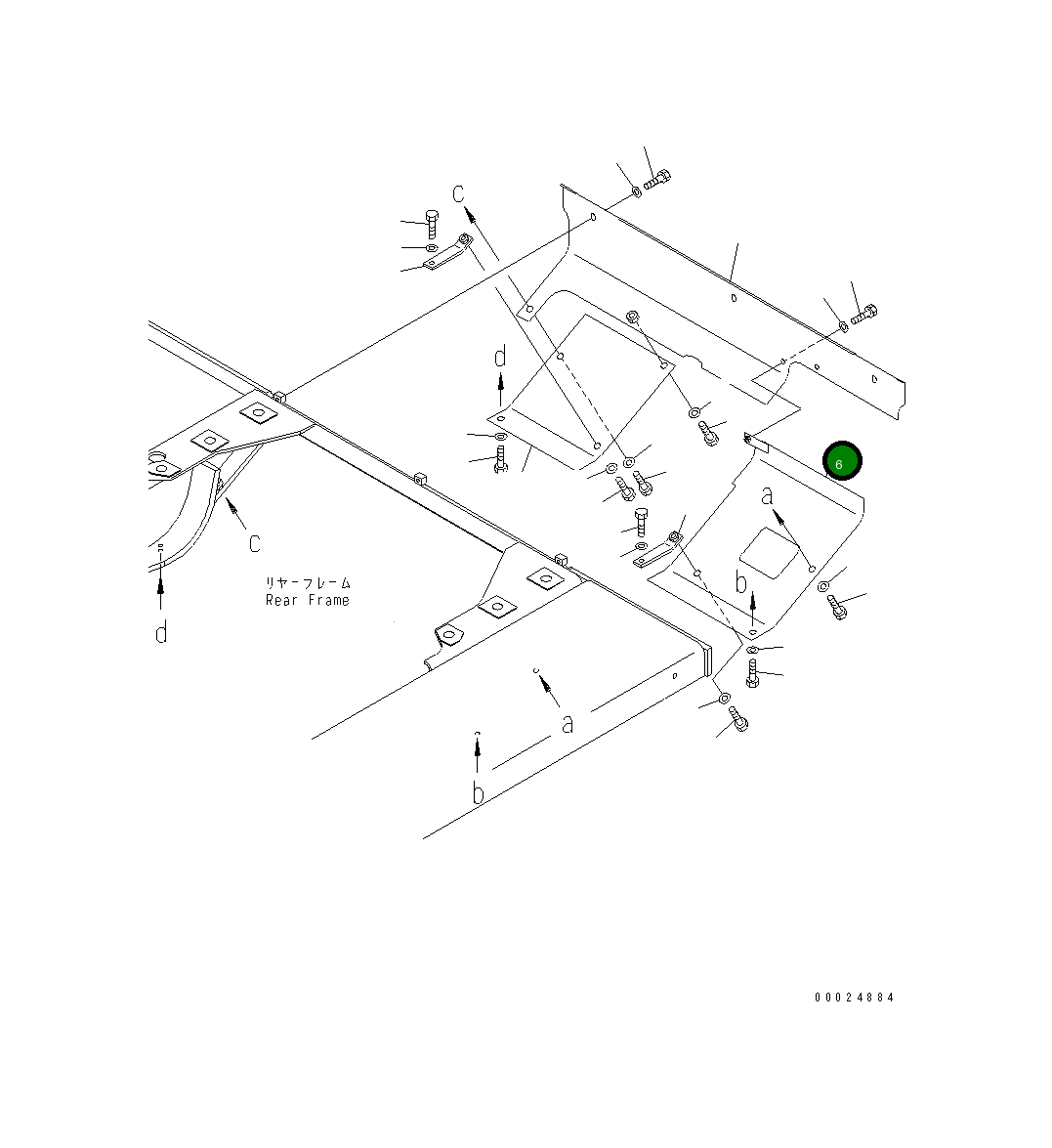 Крышка 196-54-36980 Komatsu