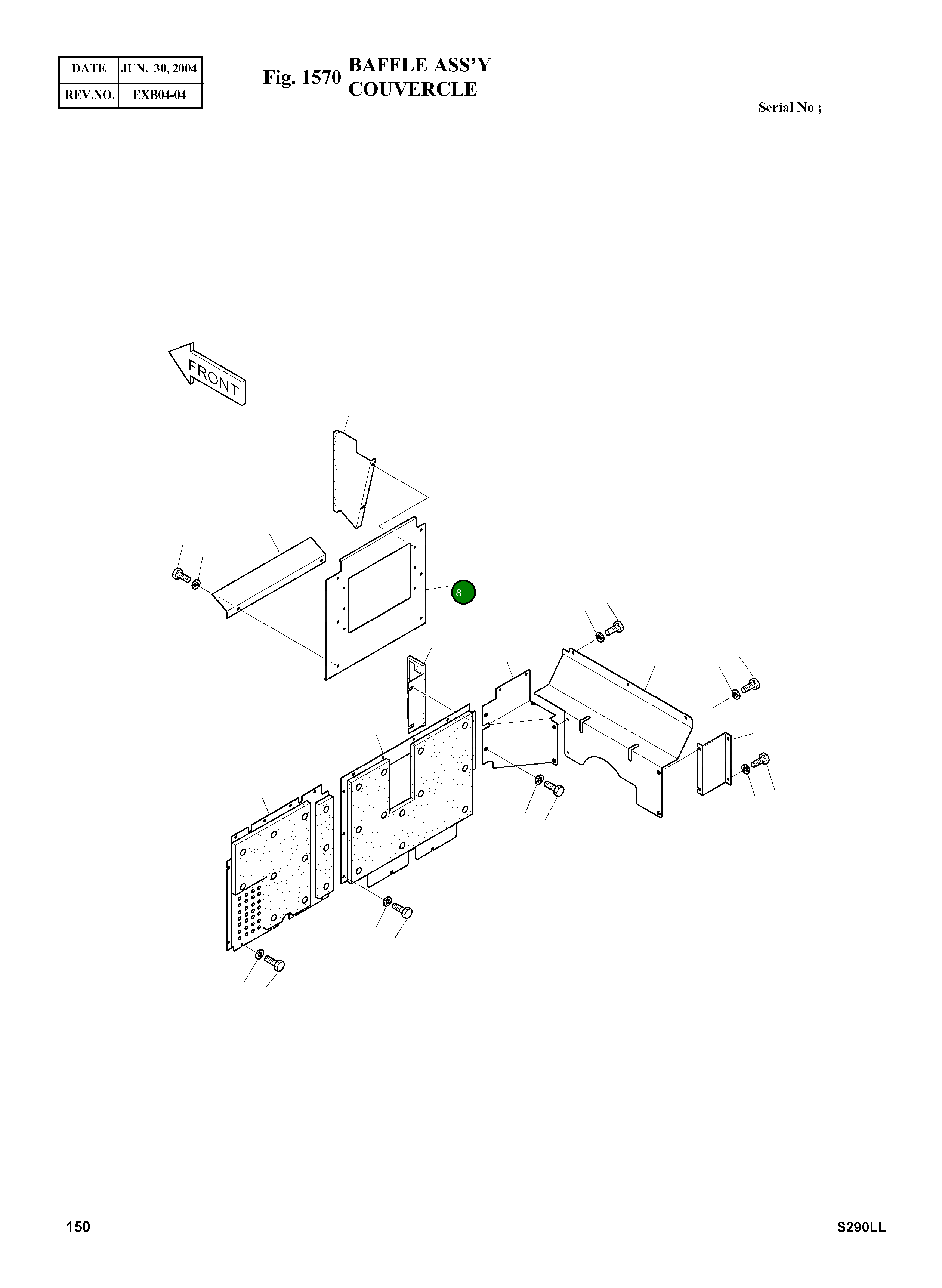 Крышка 2621-3879C Komatsu