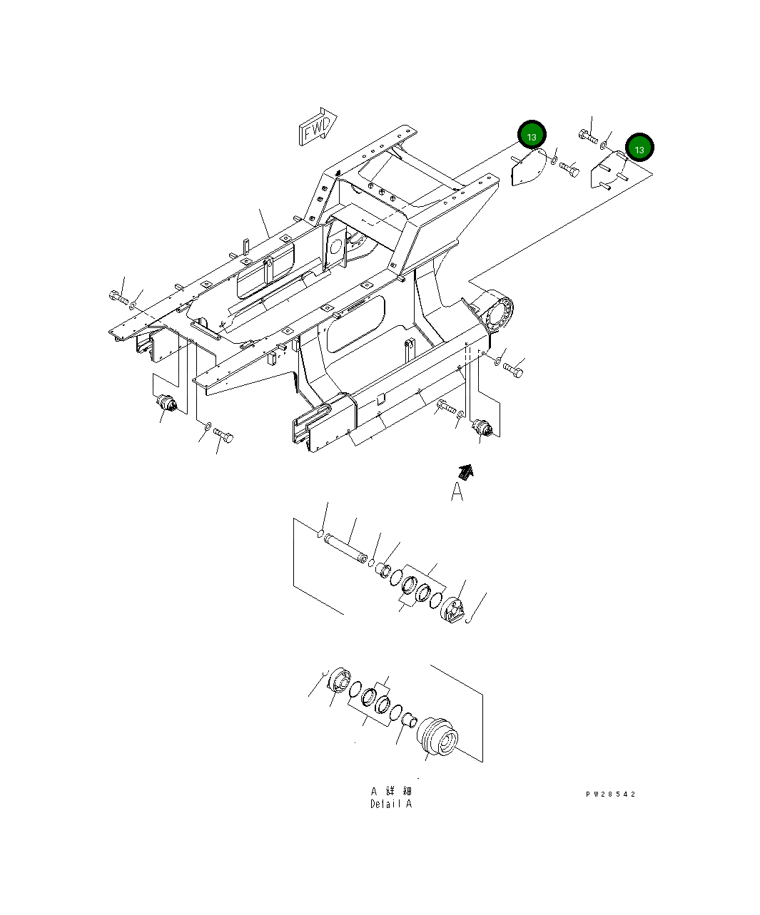 Крышка 22M-30-11160 Komatsu
