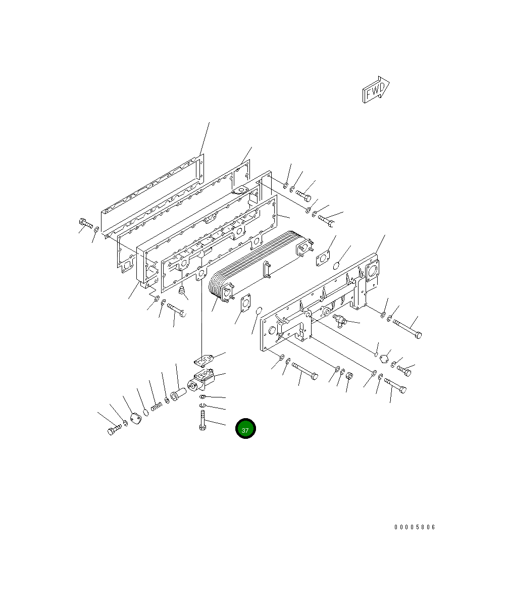 Болт 01010-30865 Komatsu