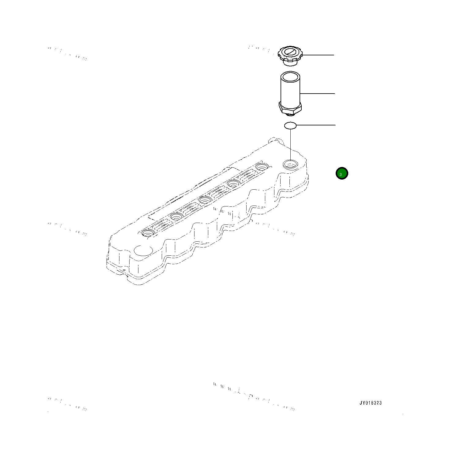 Кольцо уплотнительное (O-Ring) 07000A3029 Komatsu