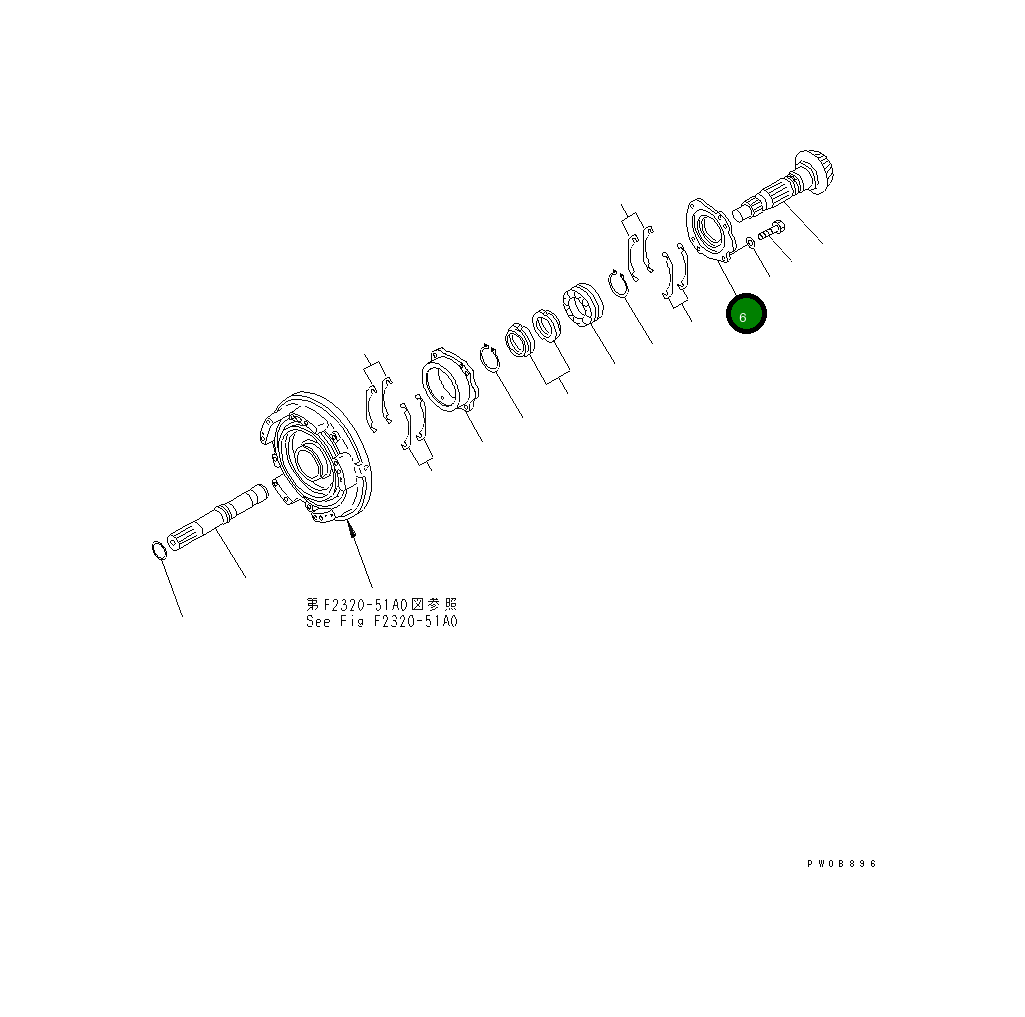 Крышка 14X-15-13130 Komatsu