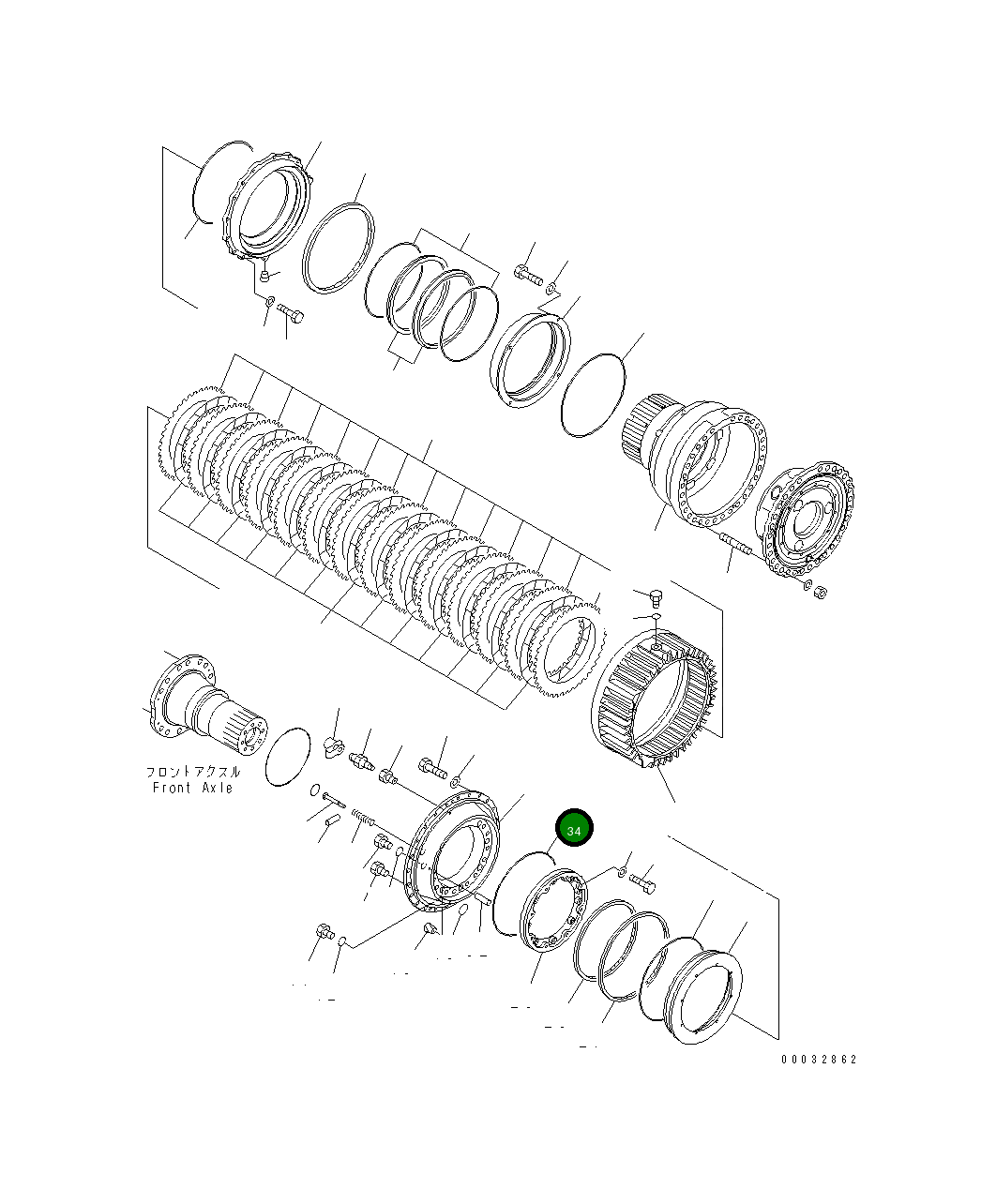 Кольцо уплотнительное (O-Ring) 41E-33-11670 Komatsu