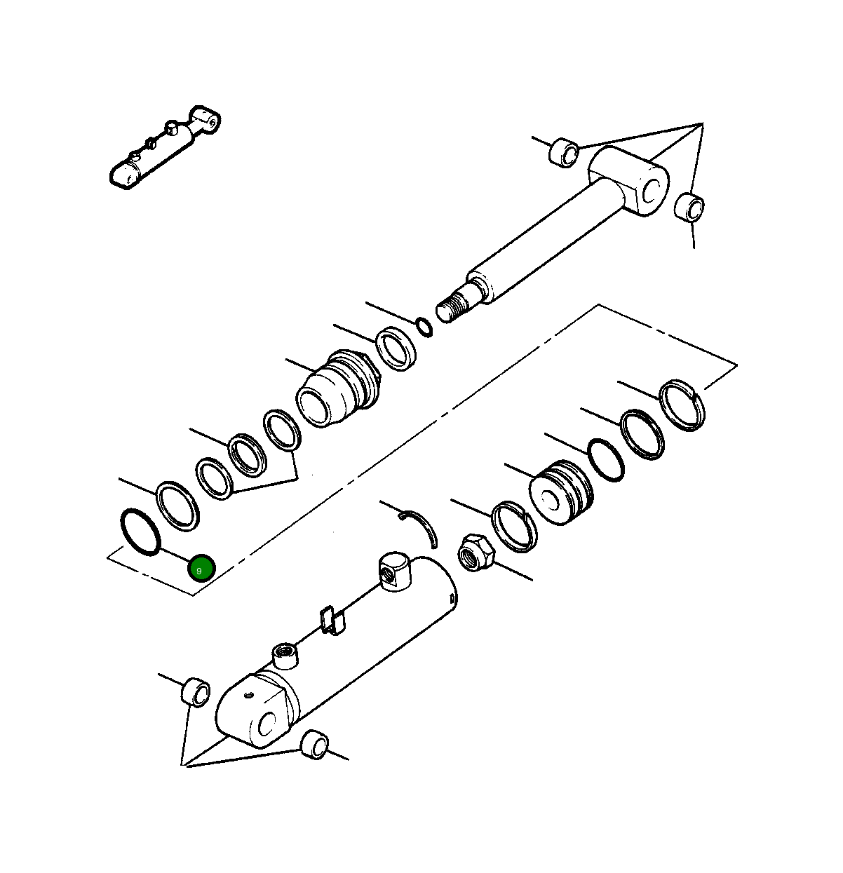 Кольцо уплотнительное (O-Ring) 3044 436 R1 Komatsu