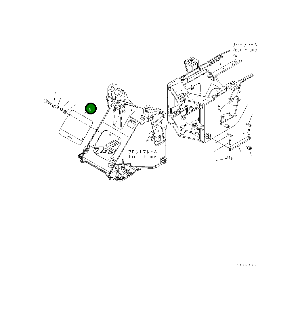 Крышка 424-46-34670 Komatsu