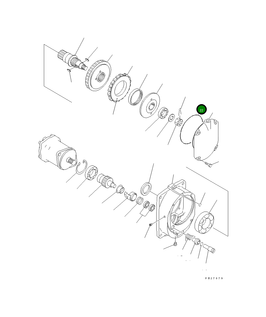 Кольцо уплотнительное (O-Ring) UN731172145 Komatsu