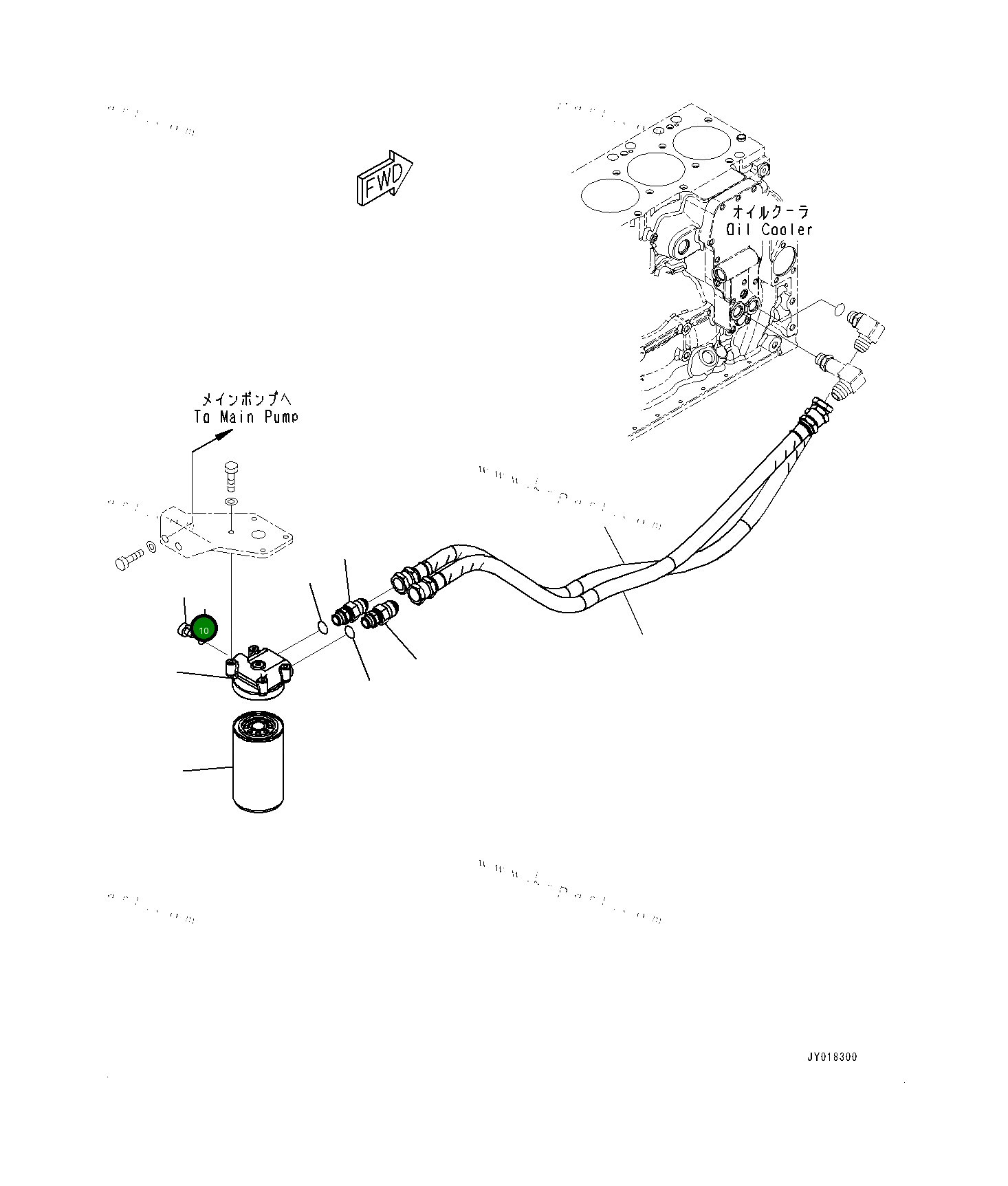 Кольцо уплотнительное (O-Ring) 0700222434 Komatsu