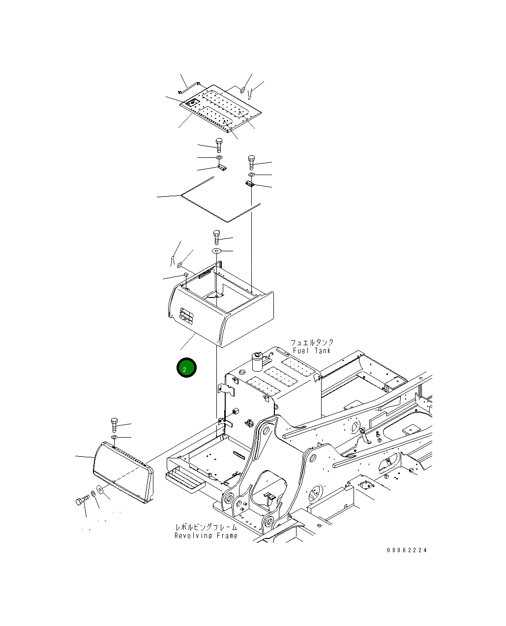 Крышка 20Y-54-74121 Komatsu