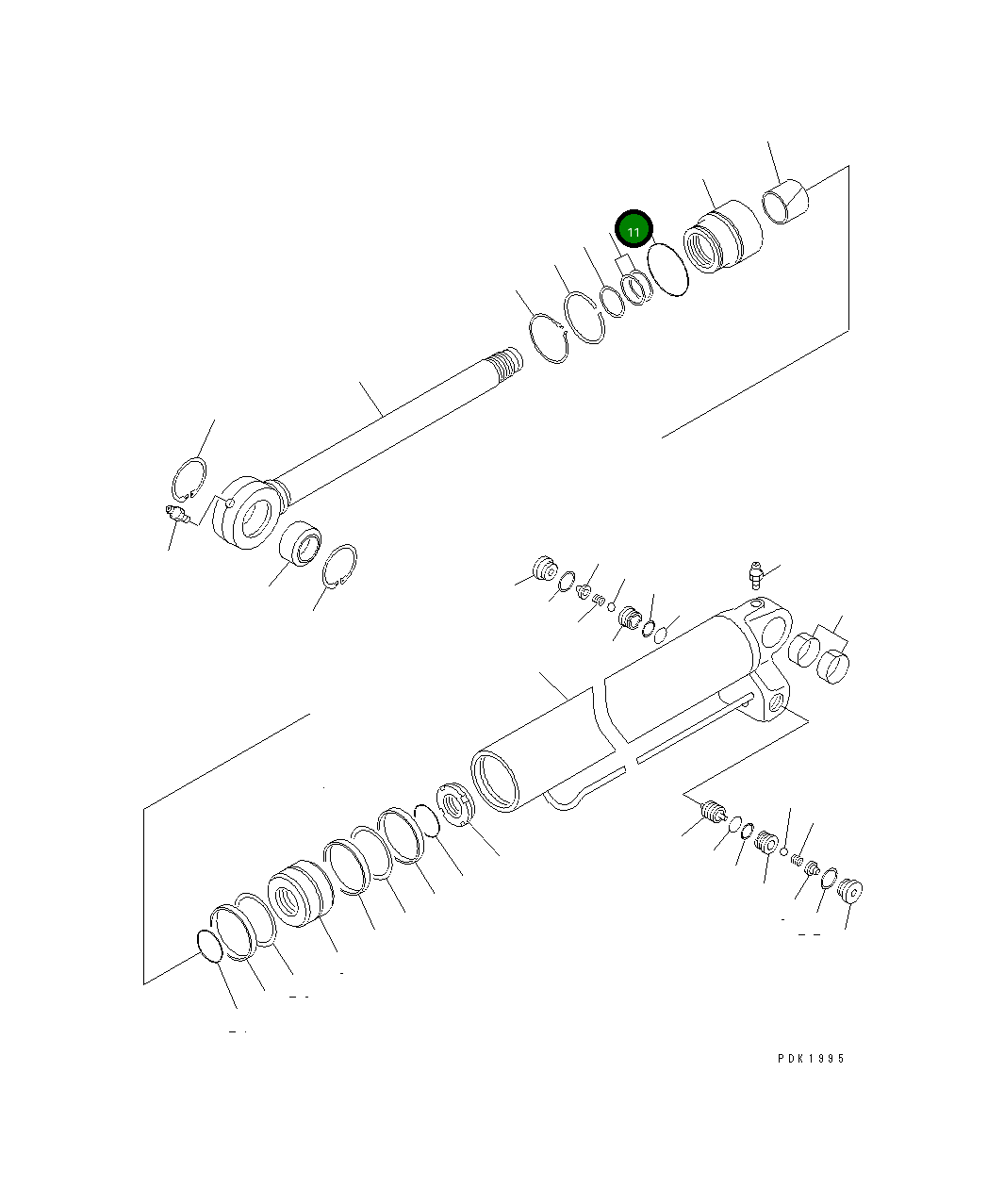 Кольцо уплотнительное (O-Ring) 20G-61-K1580 Komatsu