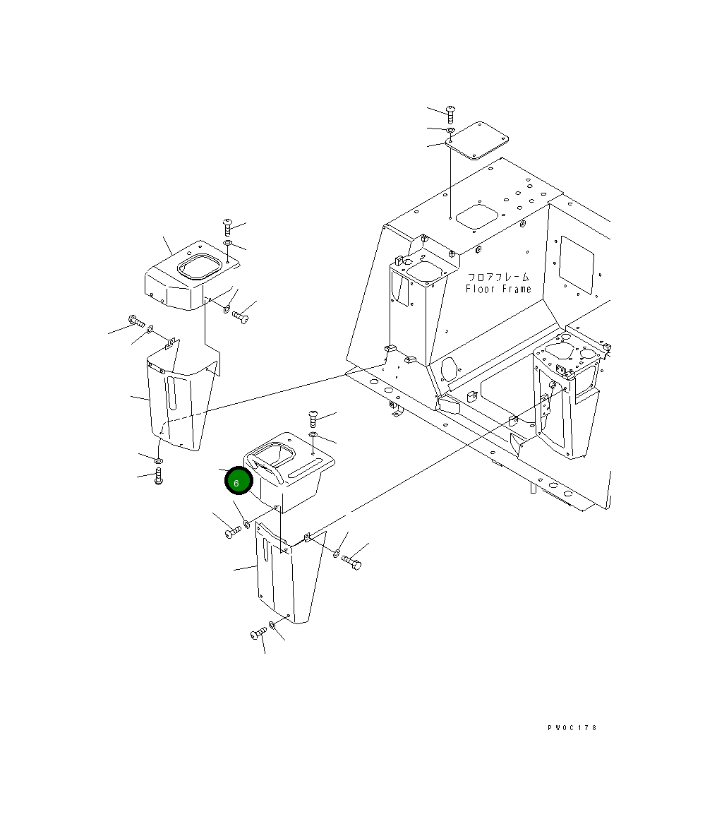 Крышка 11Y-43-11152 Komatsu