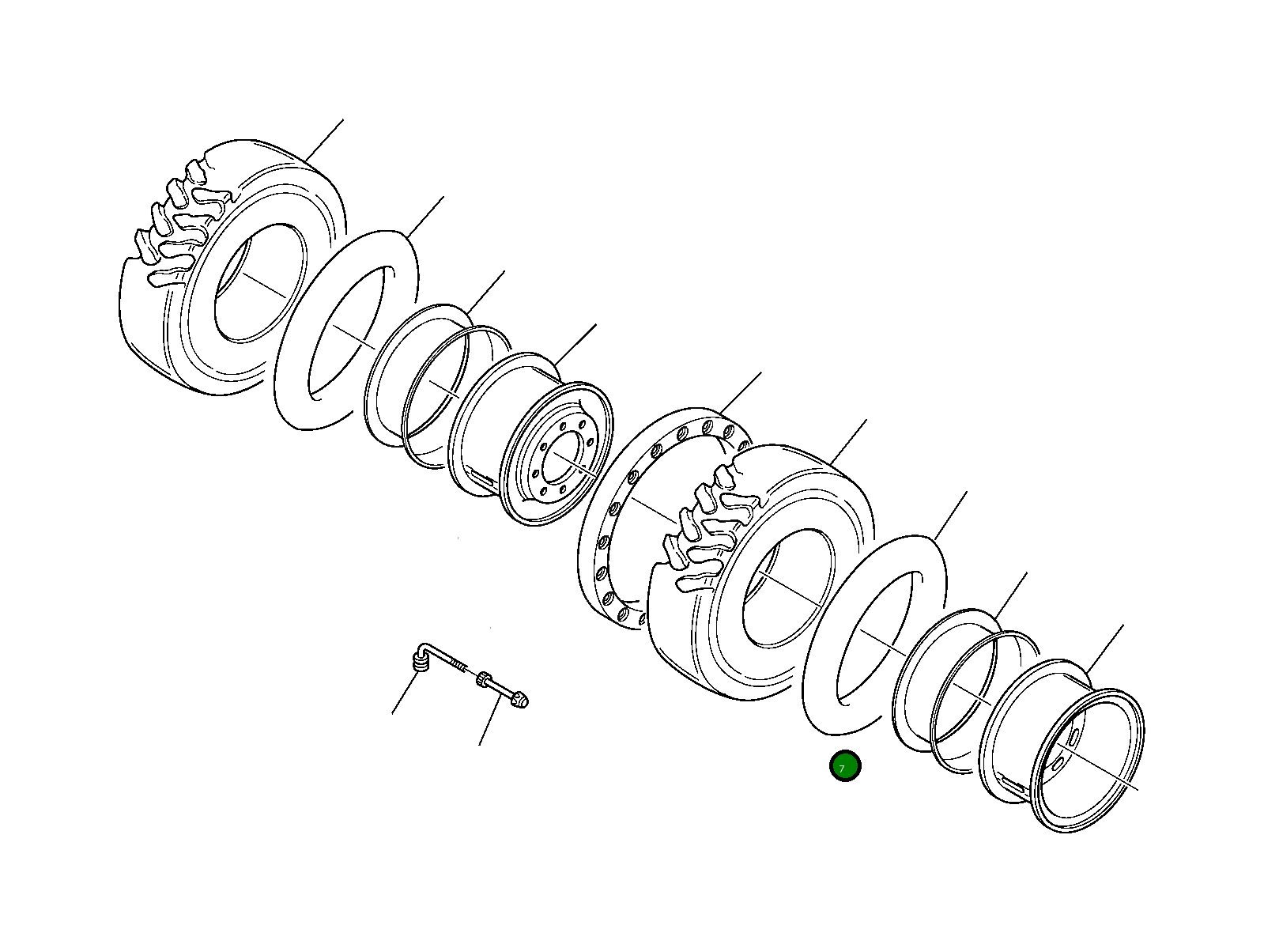 Кольцо 21D-31-11171 Komatsu