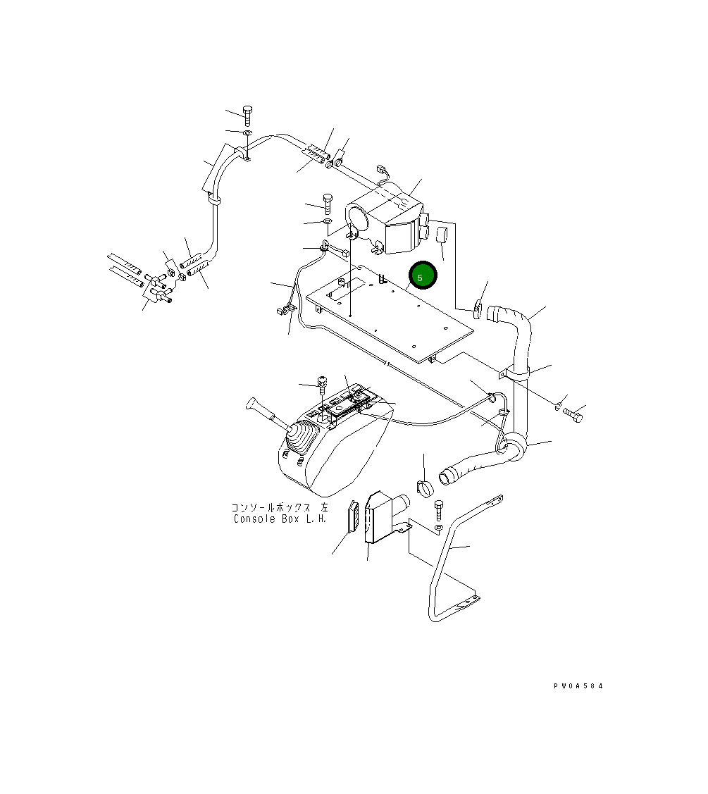 Крышка 21J-977-1470 Komatsu