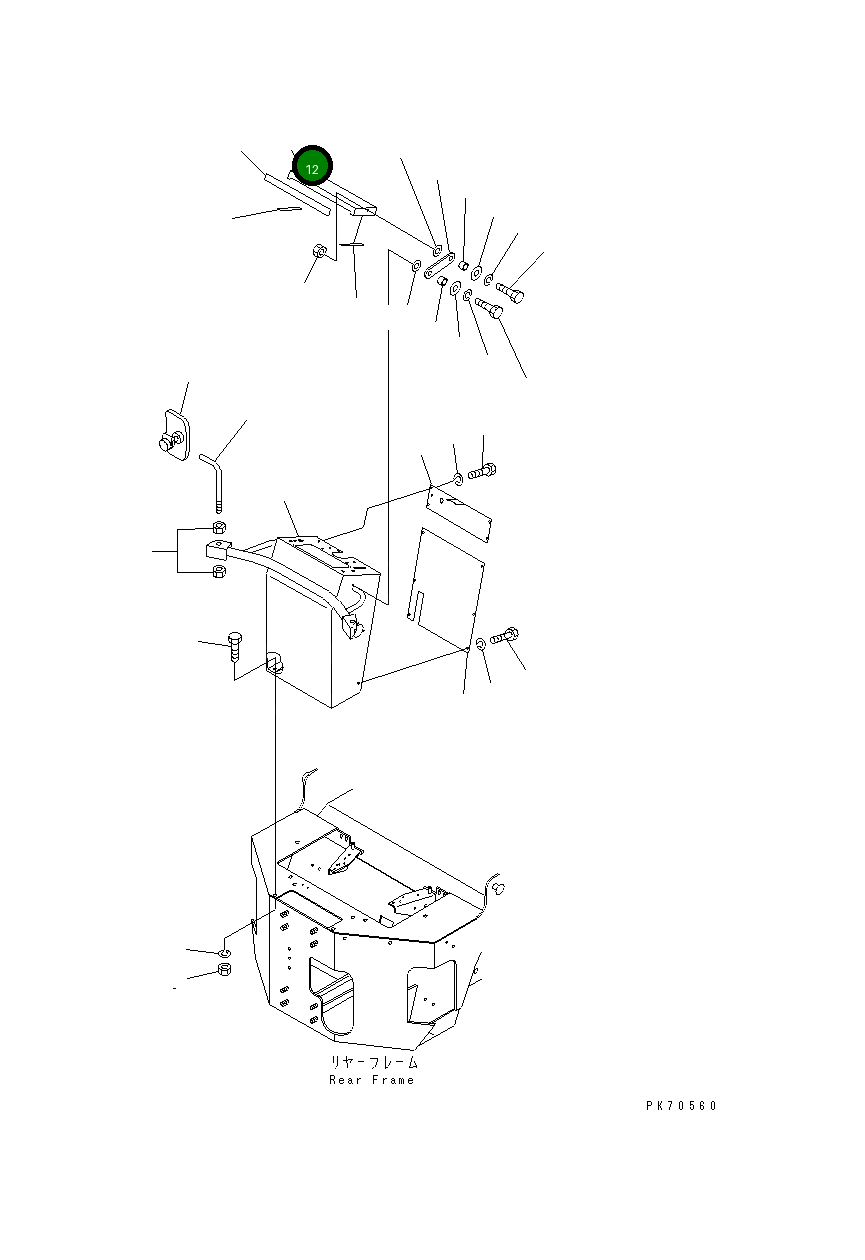 Крышка 257-10-35810  Komatsu