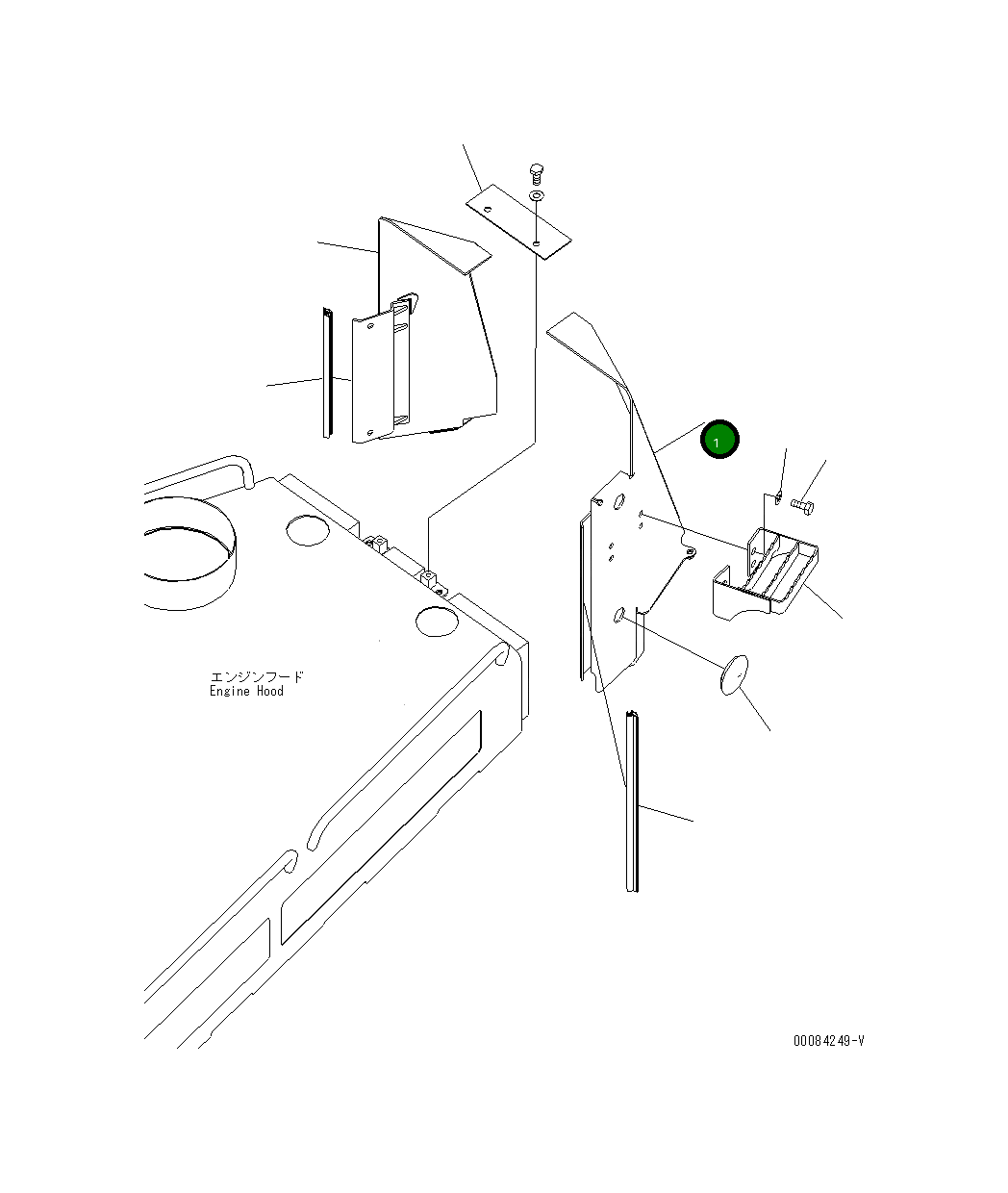 Крышка 198-54-79781 Komatsu