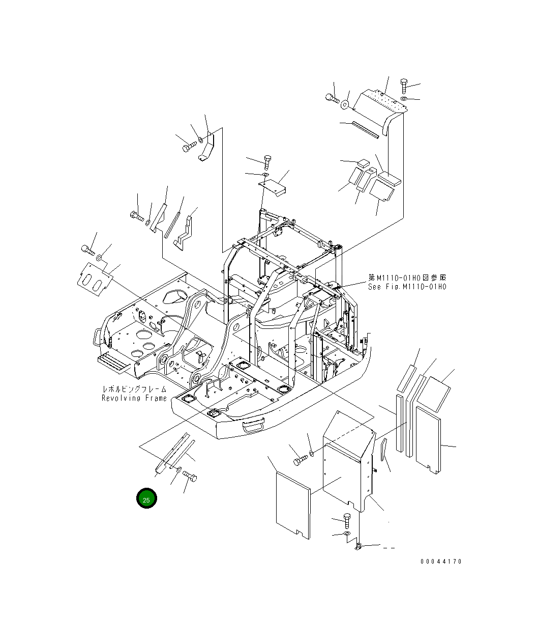 Крышка 22U-54-85770 Komatsu