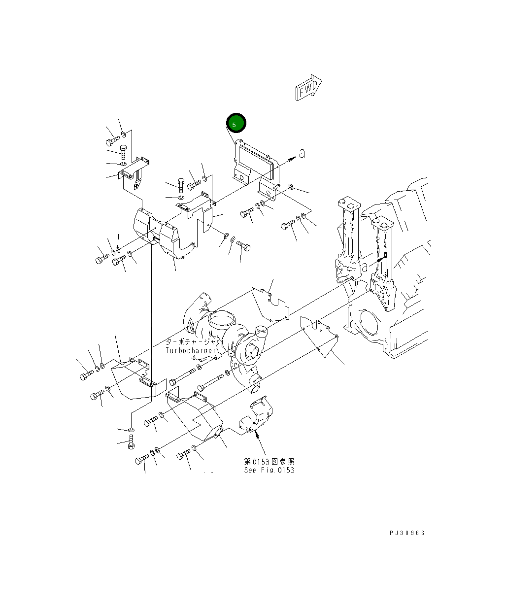 Крышка 6164-12-5821 Komatsu