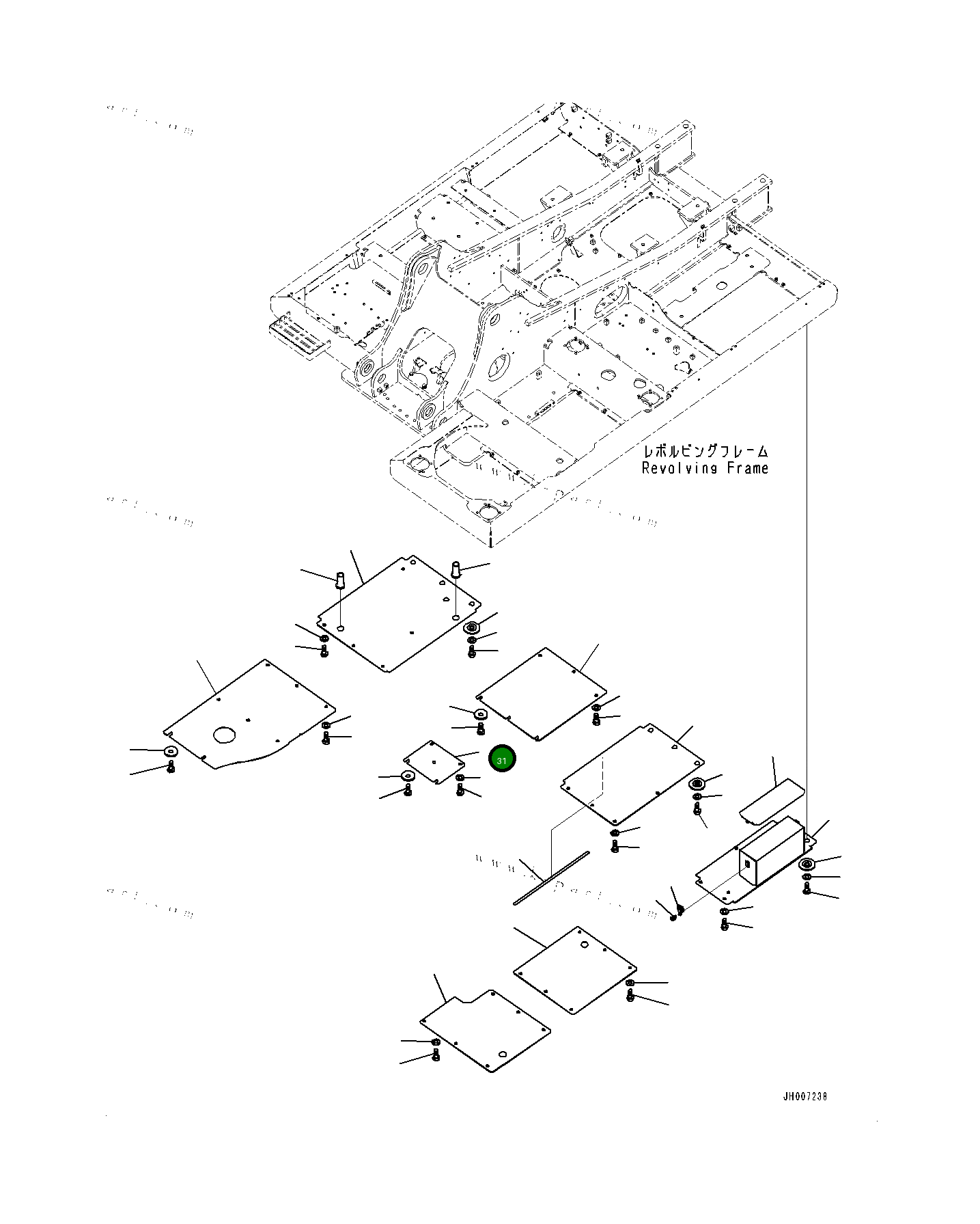 Крышка 20Y5461871 Komatsu