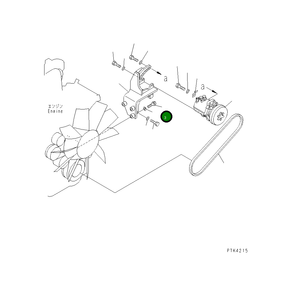 Болт 01010-81250  Komatsu