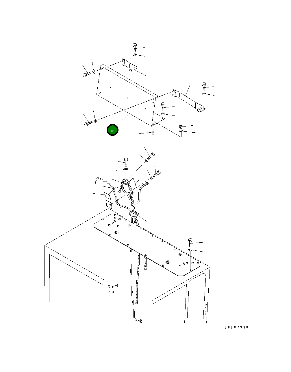 Крышка 235-809-6520  Komatsu