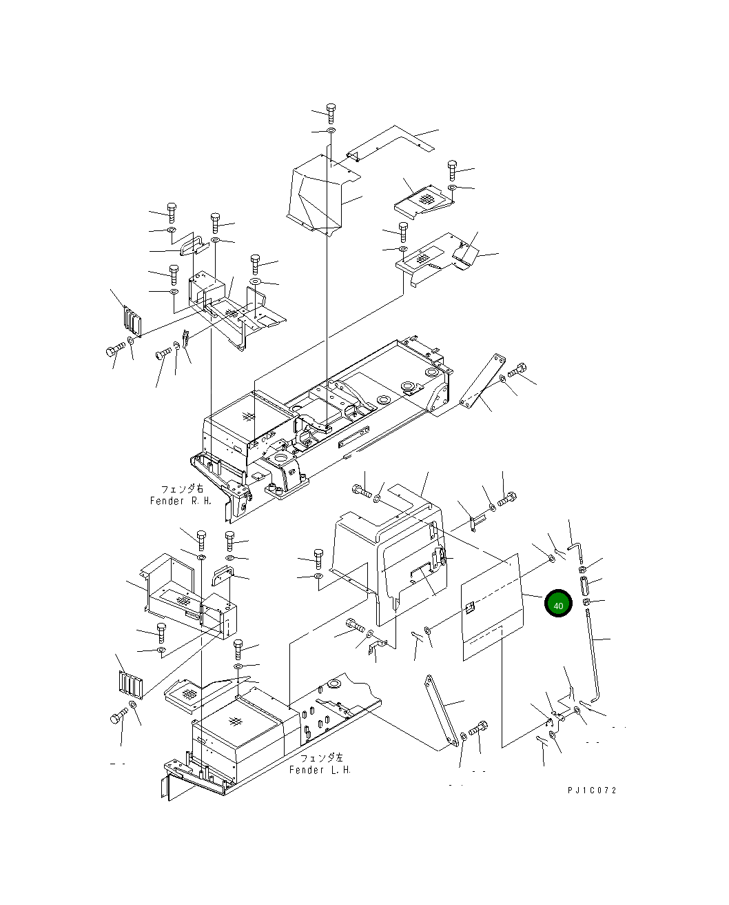 Крышка 198-54-66270 Komatsu