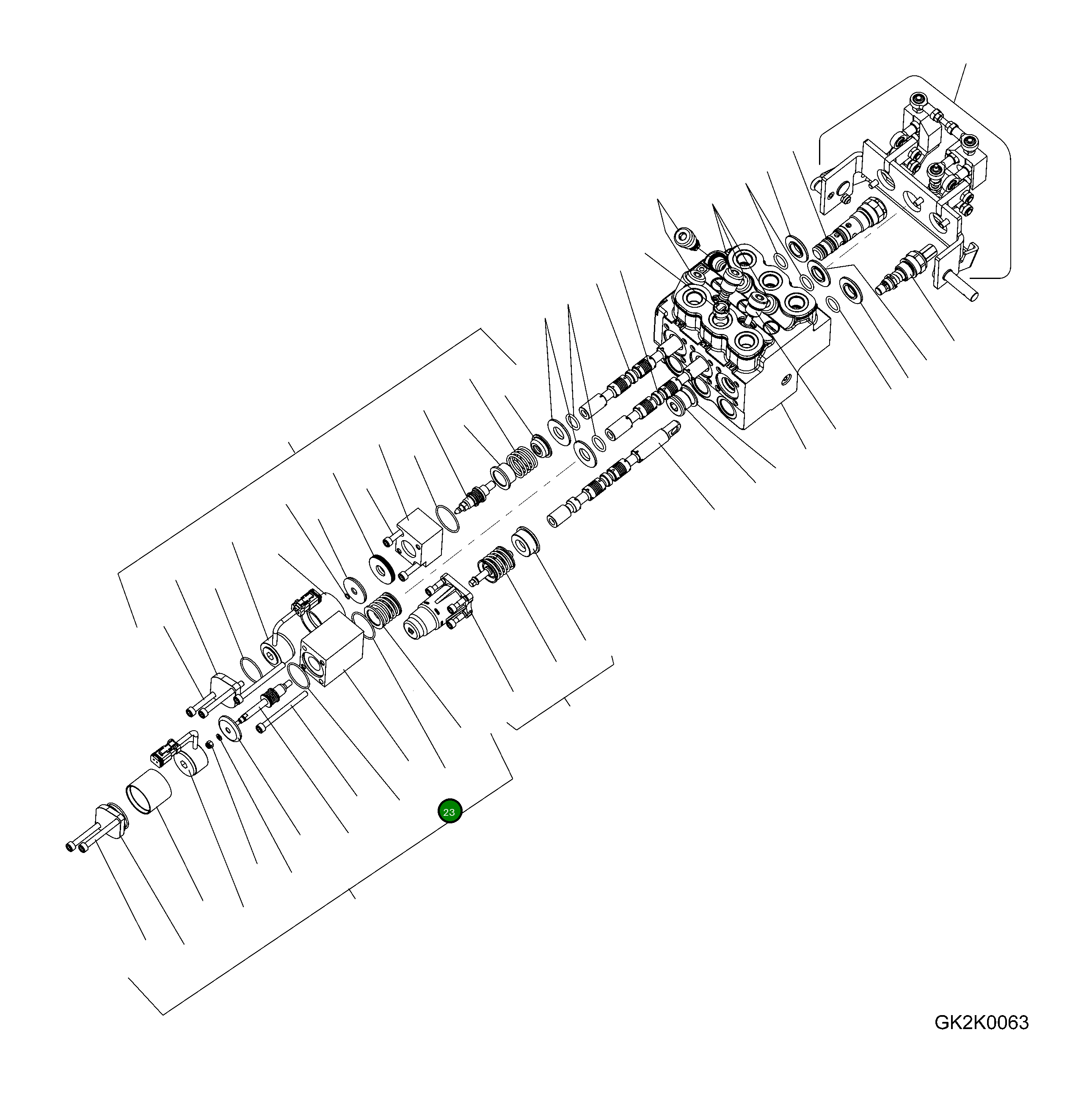 Кольцо уплотнительное (O-Ring) 42T-64-H0R27 Komatsu