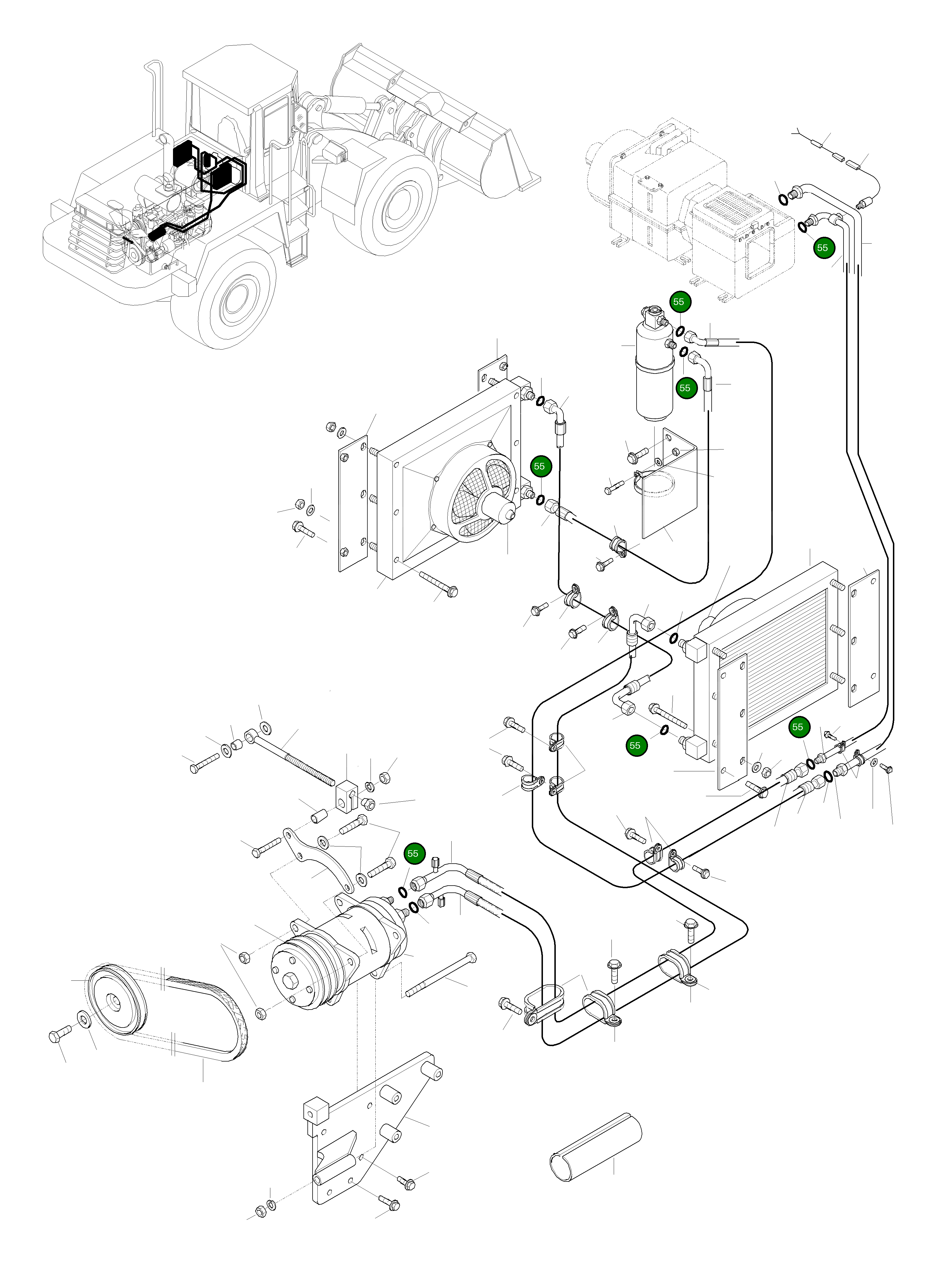 Кольцо уплотнительное (O-Ring) 421-S62-HP08 Komatsu