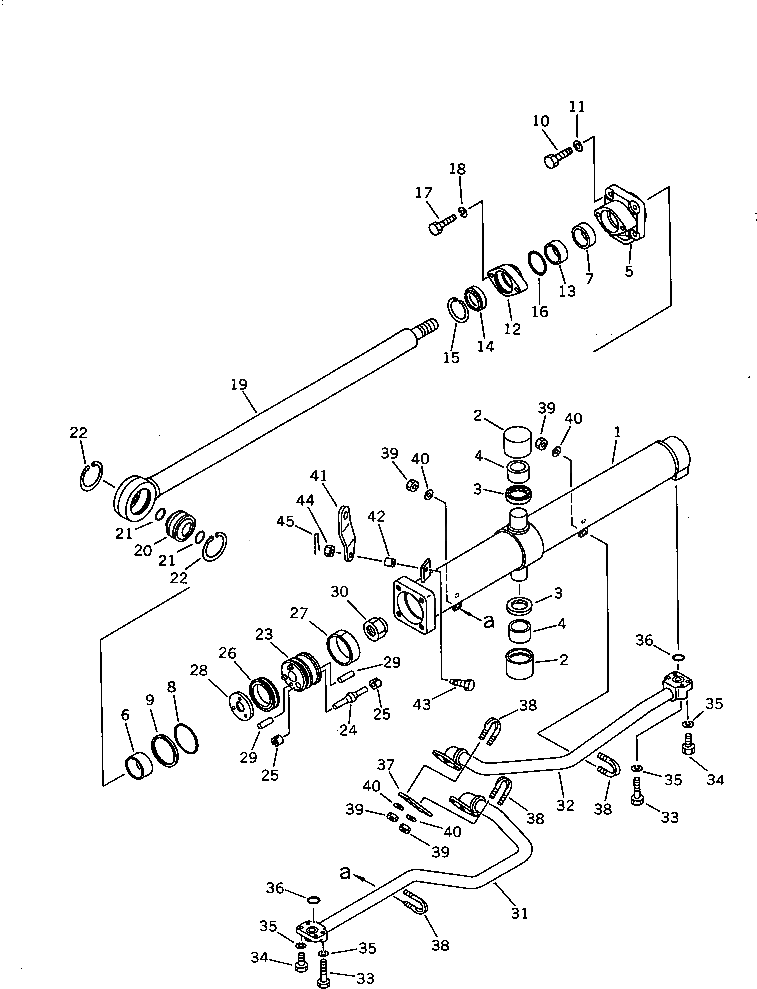 Болт 01012-51245  Komatsu