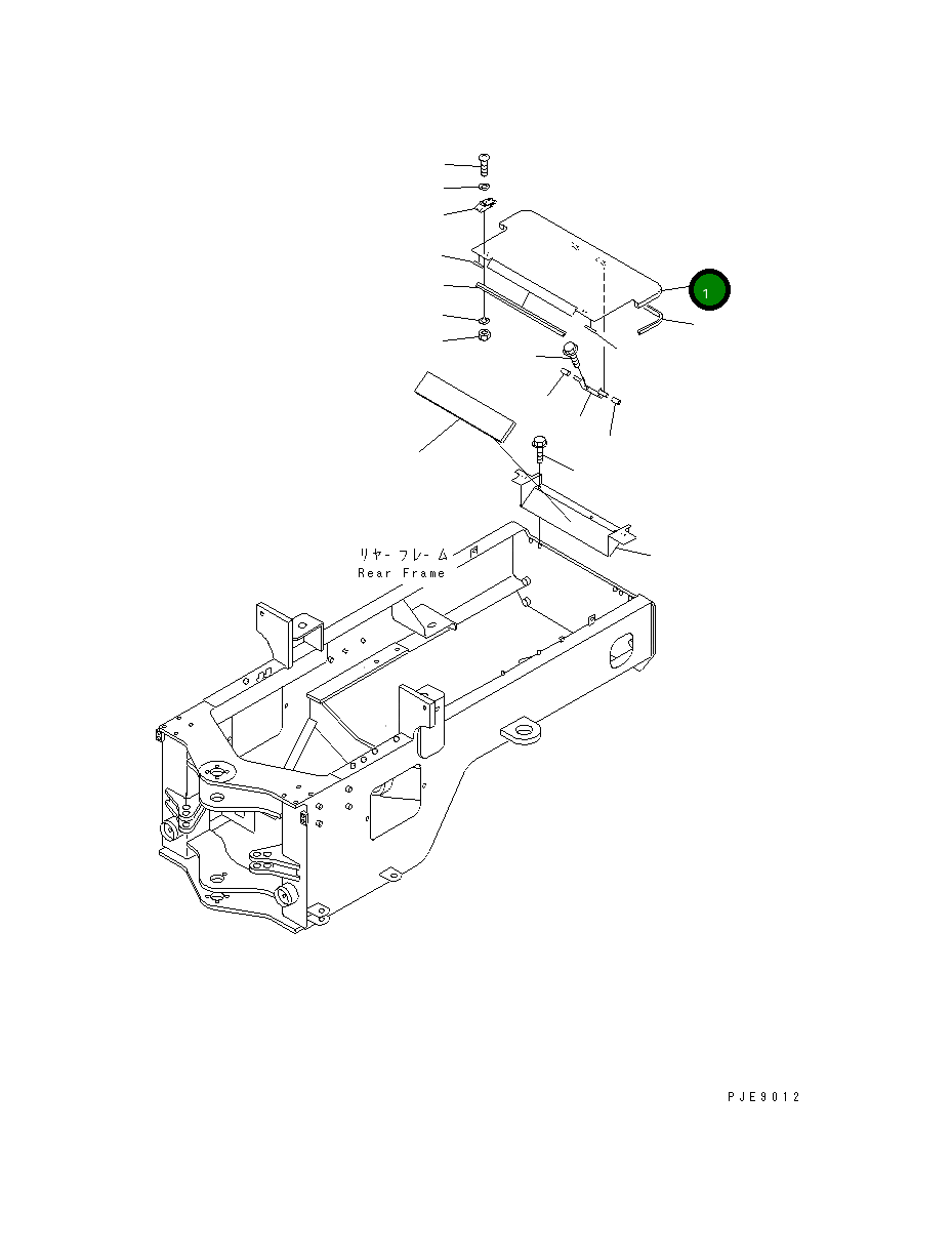 Крышка 417-Z97-2610  Komatsu