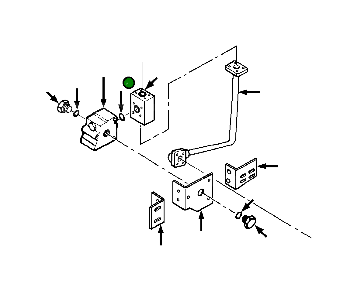 Кольцо уплотнительное (O-Ring) 22 240 R1 Komatsu