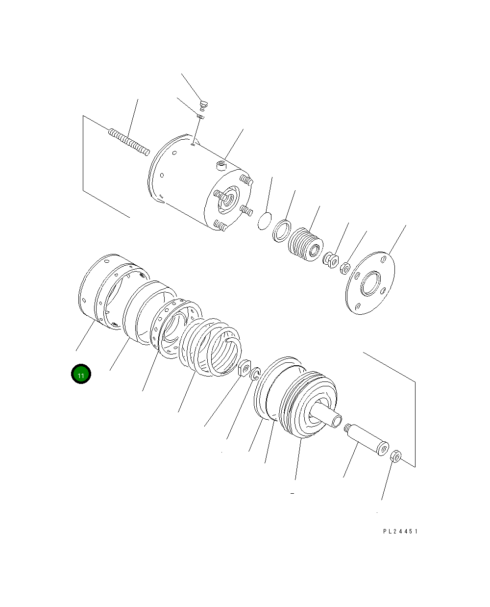 Крышка 566-43-17810  Komatsu