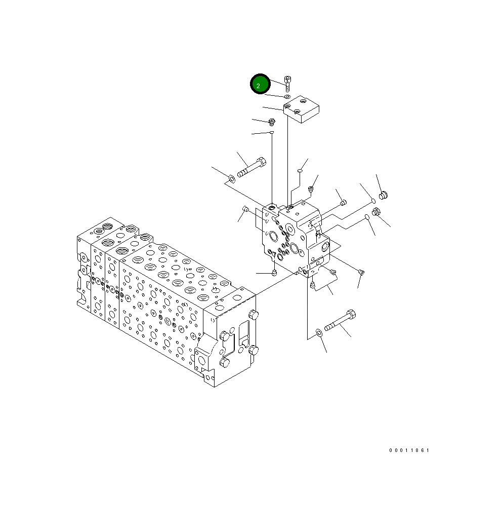 Болт 01252-61040 Komatsu