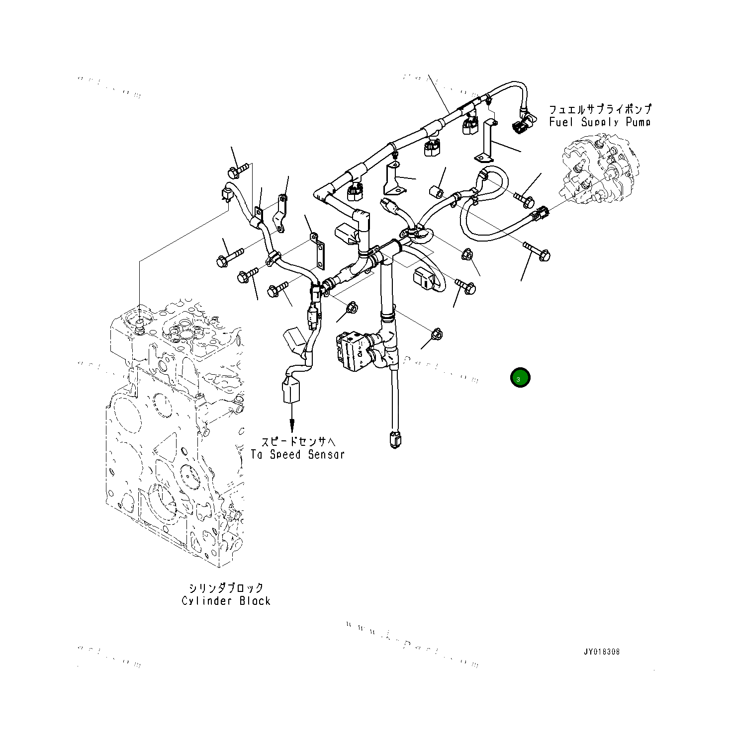 Болт 0143560835 Komatsu