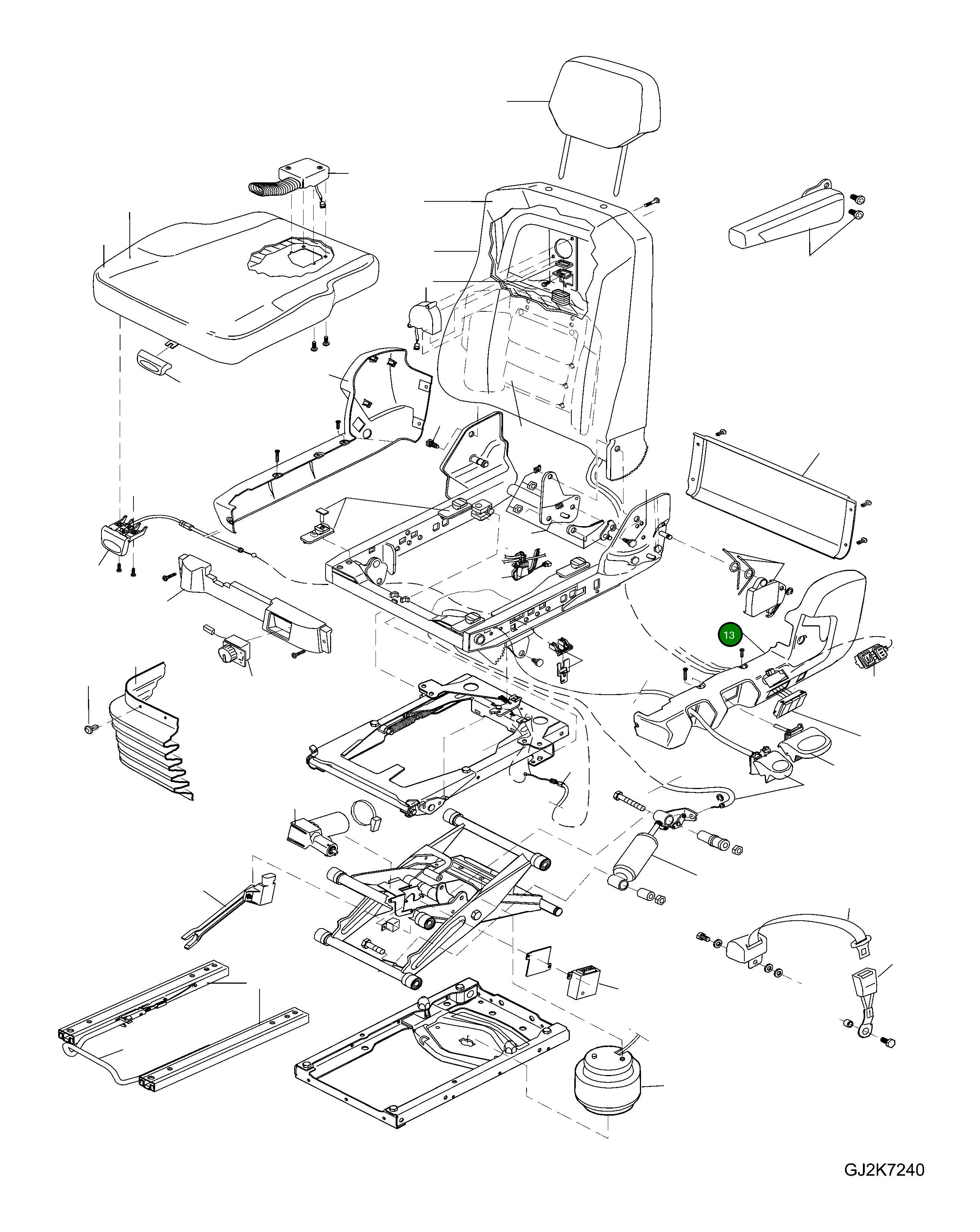 Крышка 421-57-H0R49 Komatsu